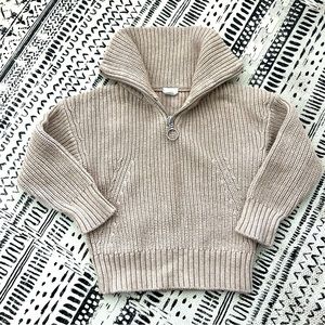 Jamie Kay Bradley Knit Zip Sweater 3Y